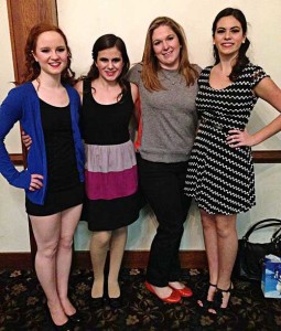 Emmaleigh Diecidue, Kristen Laquidara, Teacher Renee O'Brien and Katie Laquidara.